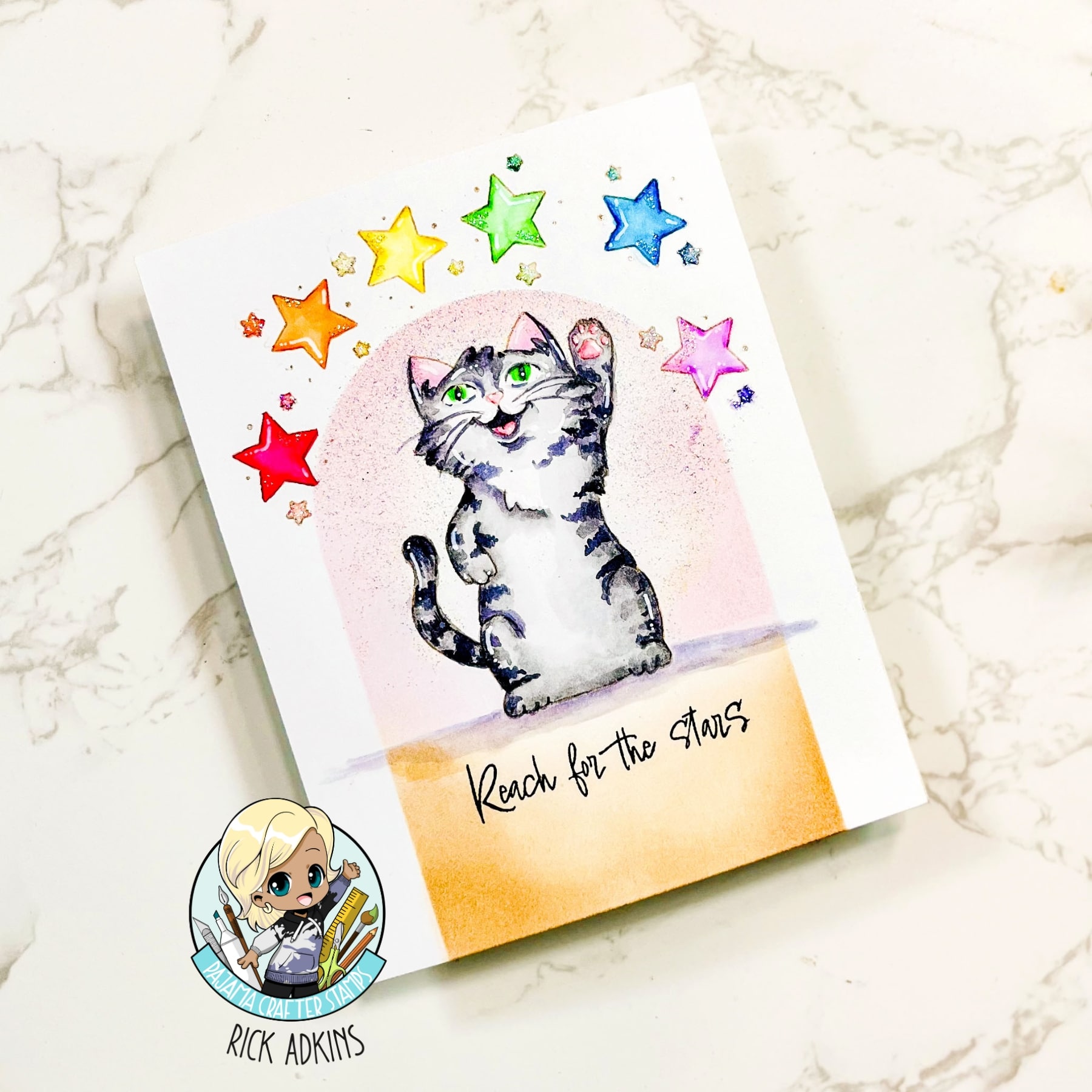 Crafting Joy: High Five Stamp Set Unveiled!Rainbow Encouragement Card – High Five