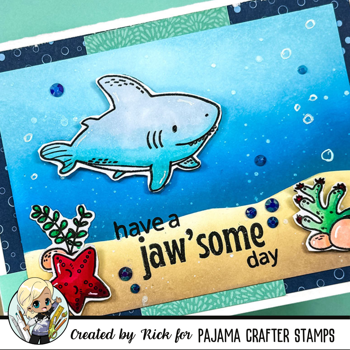 Create a Jaw-some Day with Pajama Crafter Stamps