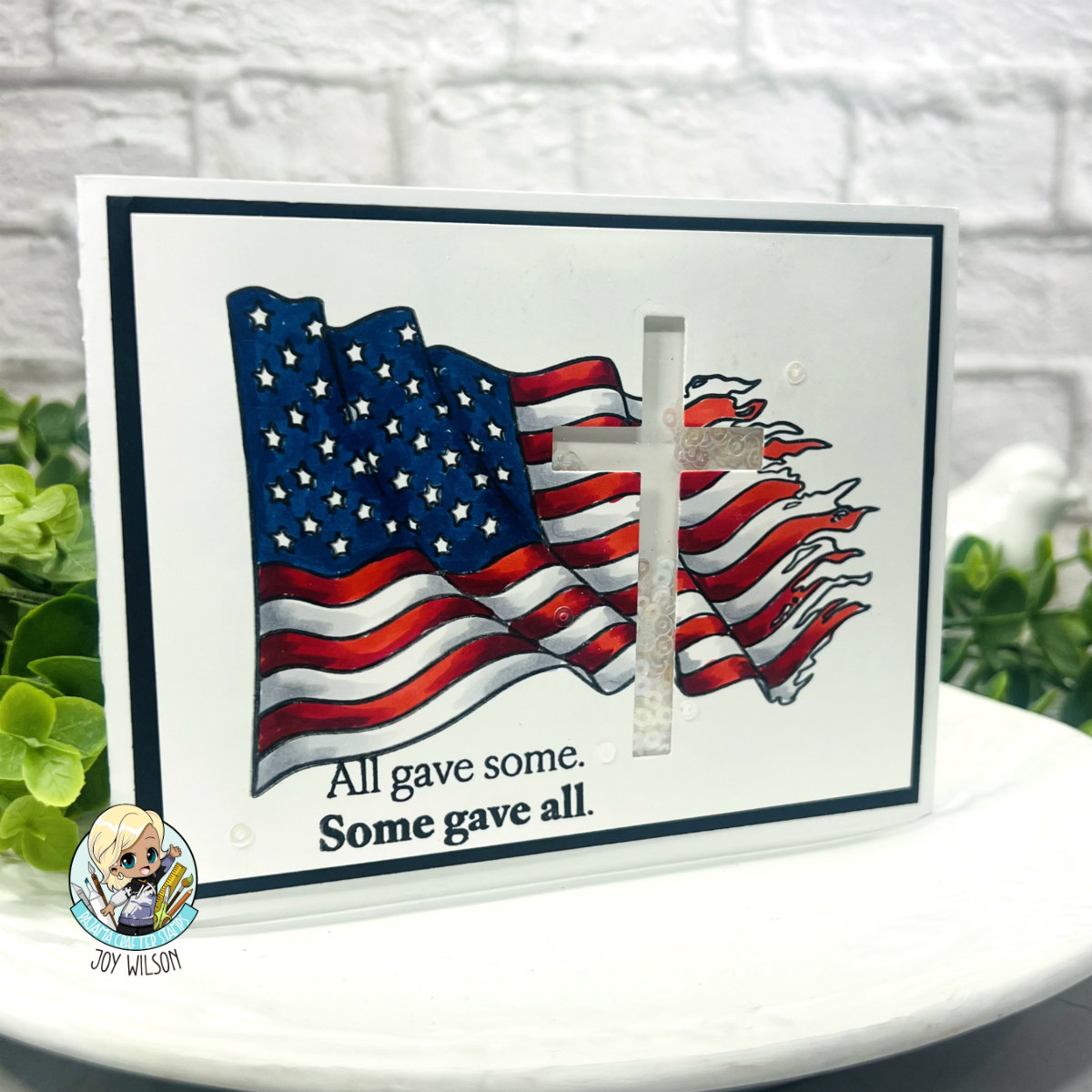 Some Gave All:  One Stamp, Three Cards, Four Techniques