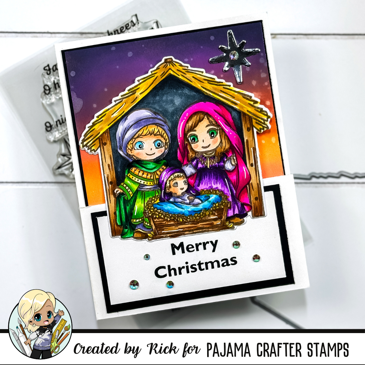 Creating a Heartfelt Christmas Fun Fold Card with the Night Divine Stamp Set