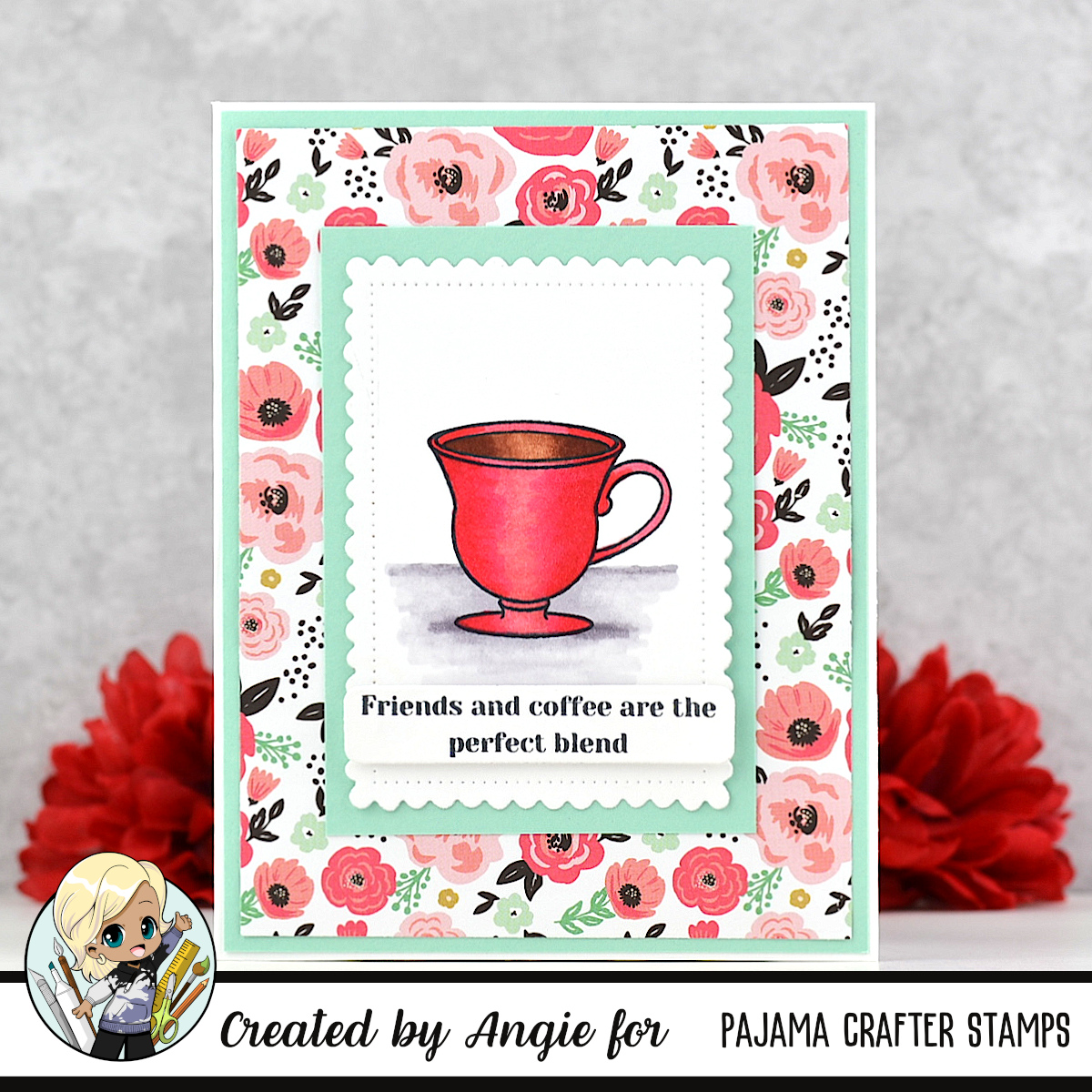 Explore the Adorable Tea and Coffee Stamp Set