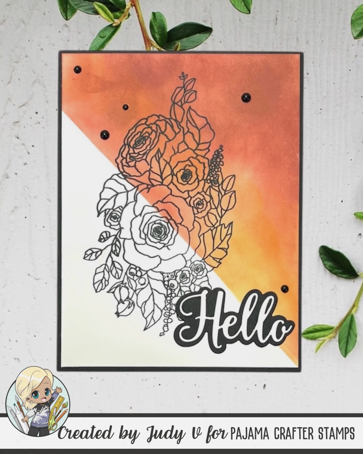 Ink Blending with Lovely Bouquet Stamps